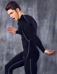 Mens Compression Tight long Sleeve Shirts Base Layers Skinny T Shirts Male Sport Workout Fitness Training Gym Wear