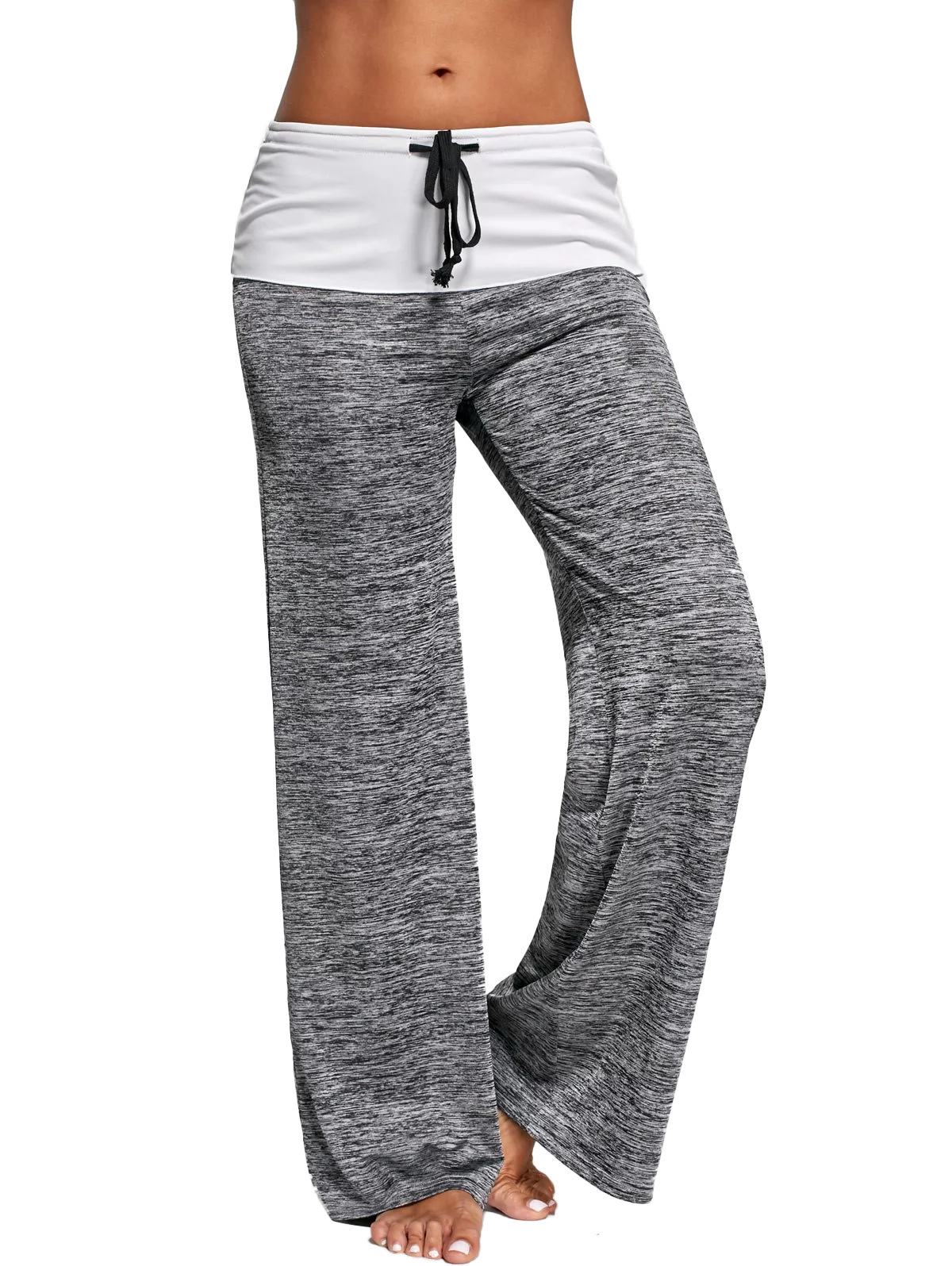 Wholesale ladies fitness sports outdoor wide leg comfortable quick dry yoga wear pants