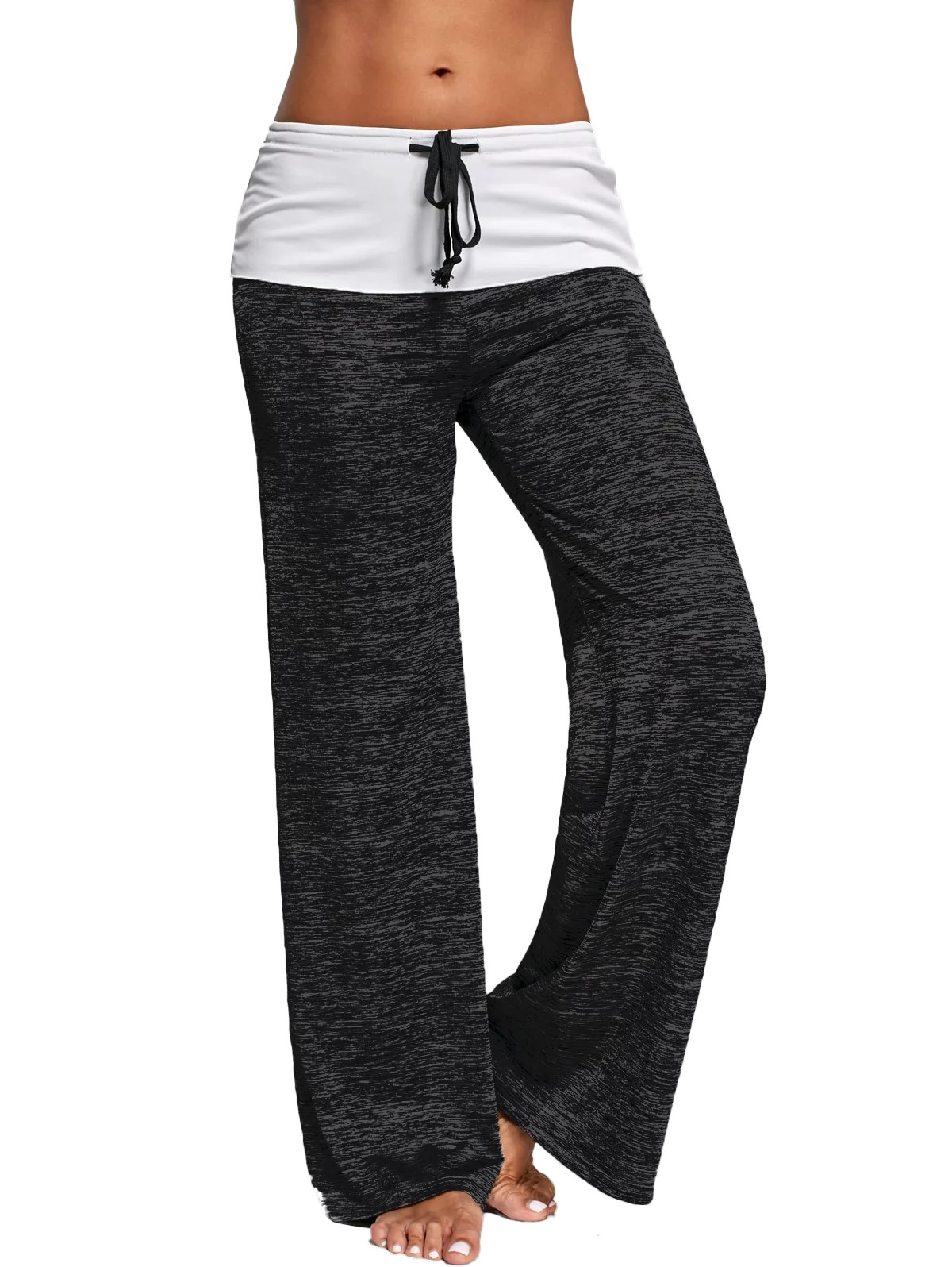 Wholesale ladies fitness sports outdoor wide leg comfortable quick dry yoga wear pants