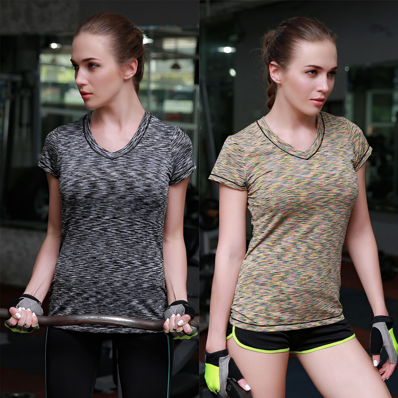 Women’s elastic Wholesale Cheap sports Tanks tights running speed dry breathable shirt T shirt