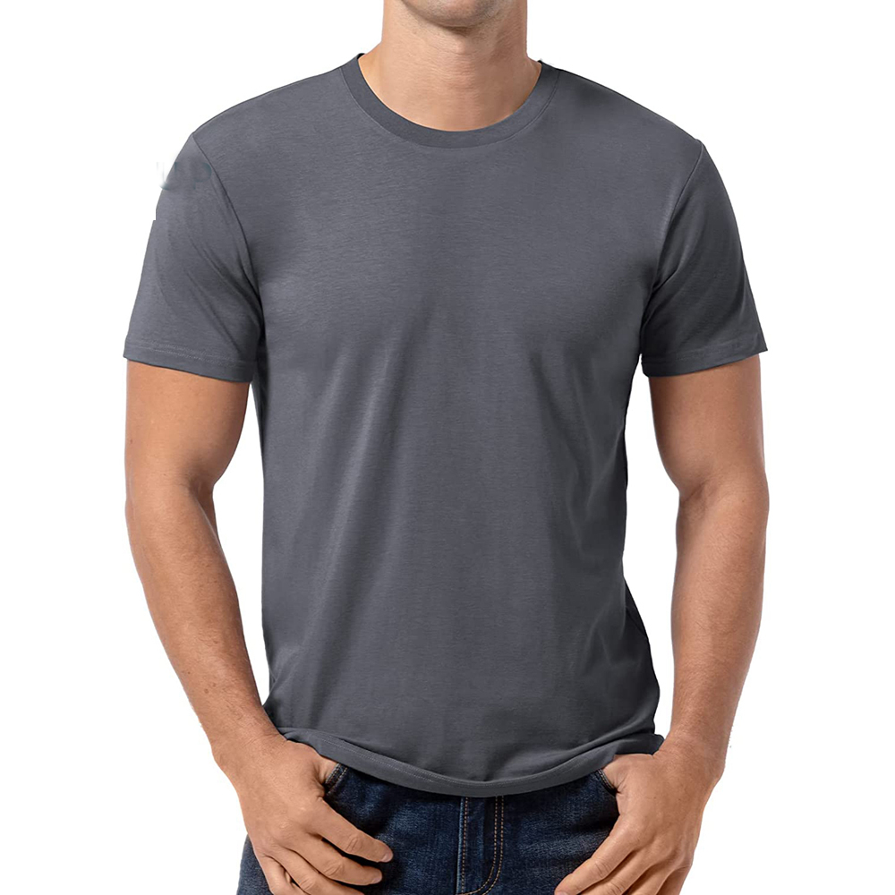 Enerup OEM/ODM Casual Custom Sweat Blank Ultra Soft Bamboo Mens Clothes Shirt short Sleeve T Shirt for Men