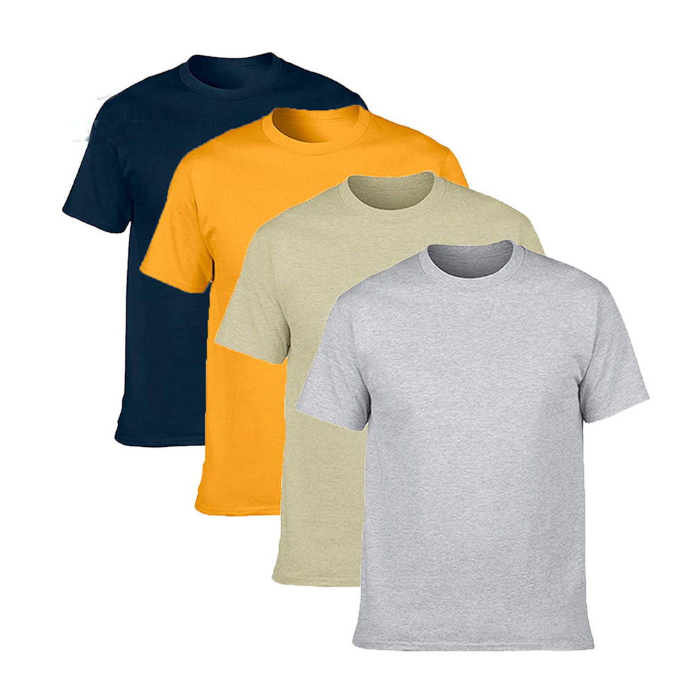 Enerup OEM/ODM Soft Comfortable Black White Wholesale plus size t-shirts Quick Dry 100% Cotton Short Sleeve Mens T-shirt