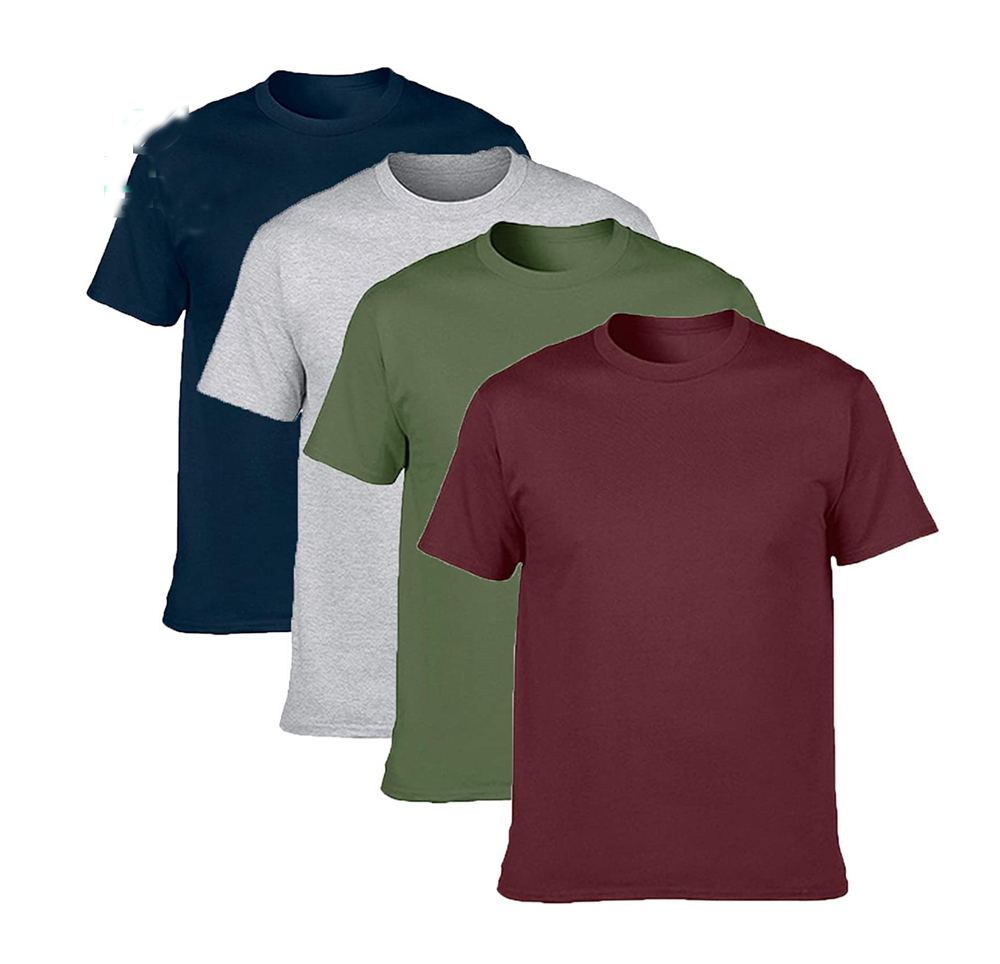 Enerup OEM ODM Deep V Collar Quick Dry Sport Black 100% Cotton plus size t-shirts Short Sleeve Soft Mens T Shirt