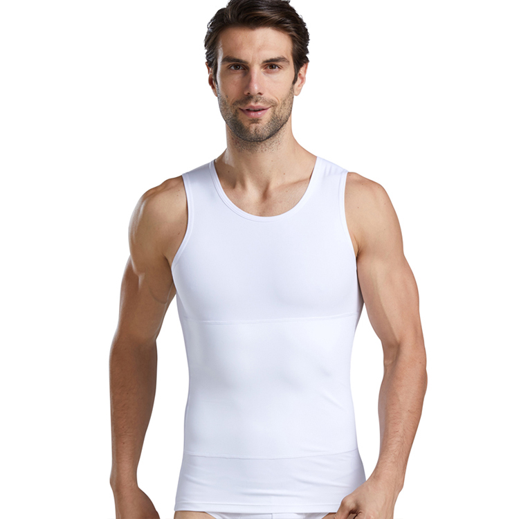Enerup Wholesale Mens Copper Slimming Body Shaper Non-sleeve Shirt Gym Vest