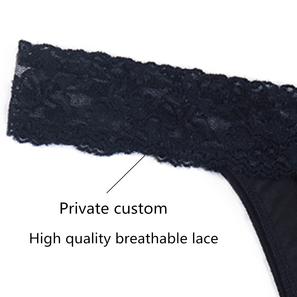 Period Panties 4 Layer Period Panties Sustainable Leakproof Menstrual G-String Comfort Lace Sanitary Thong