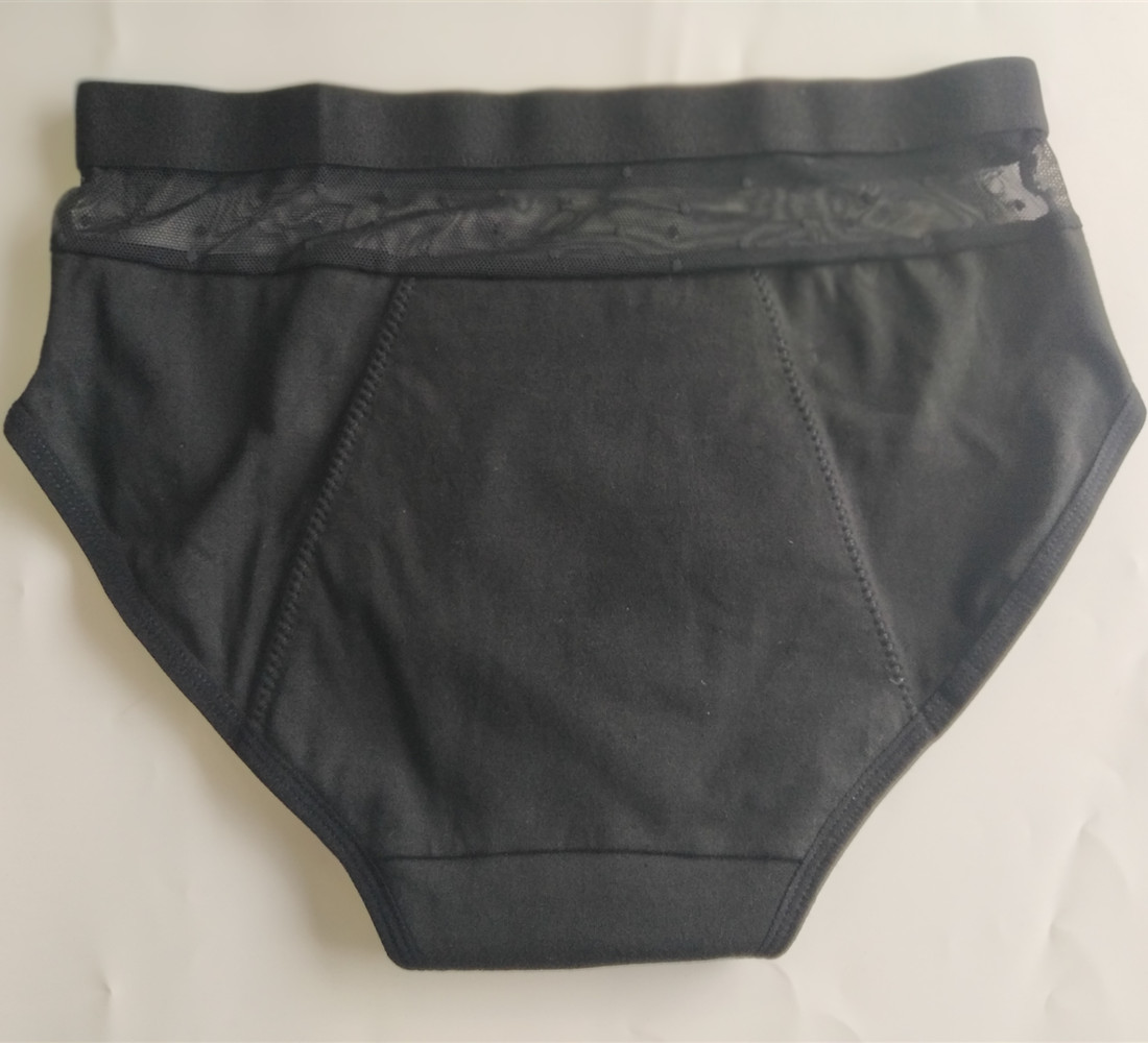 Plus size womens panties absorbent 4 layers leak proof underwear menstrual girls leakproof period panties for women