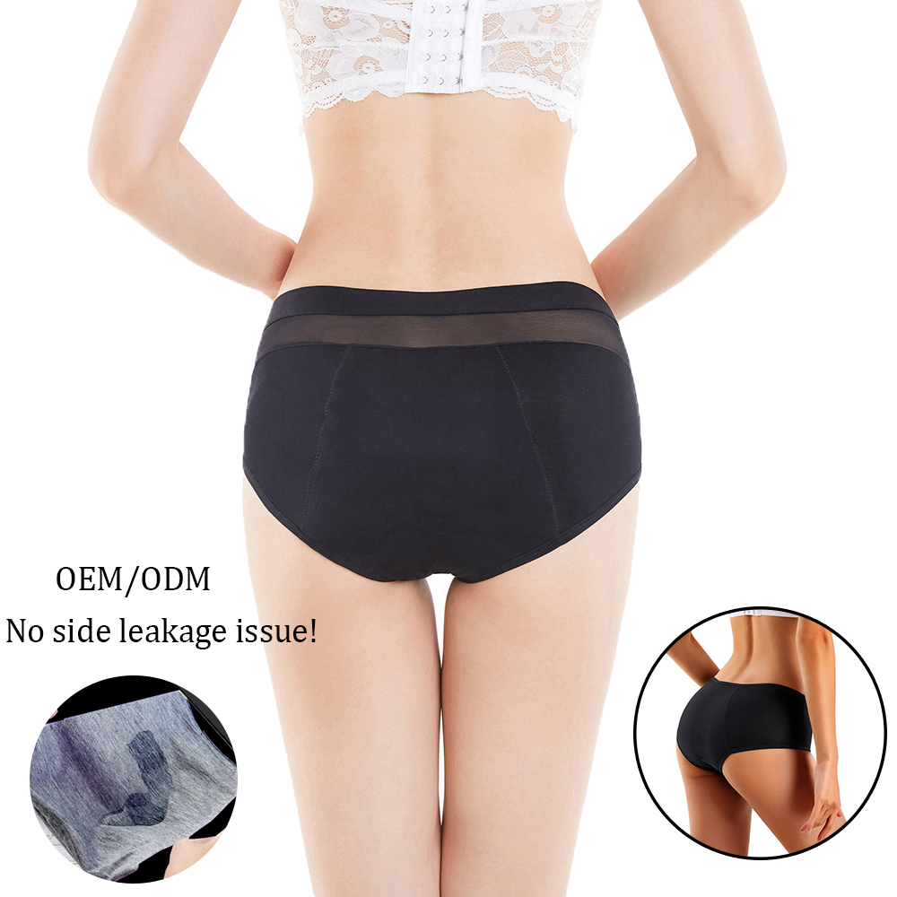 Plus size womens underwear cotton 4 layer leakproof menstruation physiological pants menstrual period panties