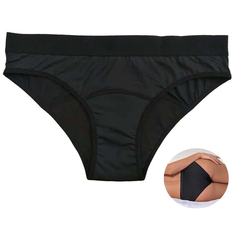 US Sizing Custom Womens Menstrual Panties Panty Sustainable Leakproof Sanitary Briefs Breathable Period Underwear