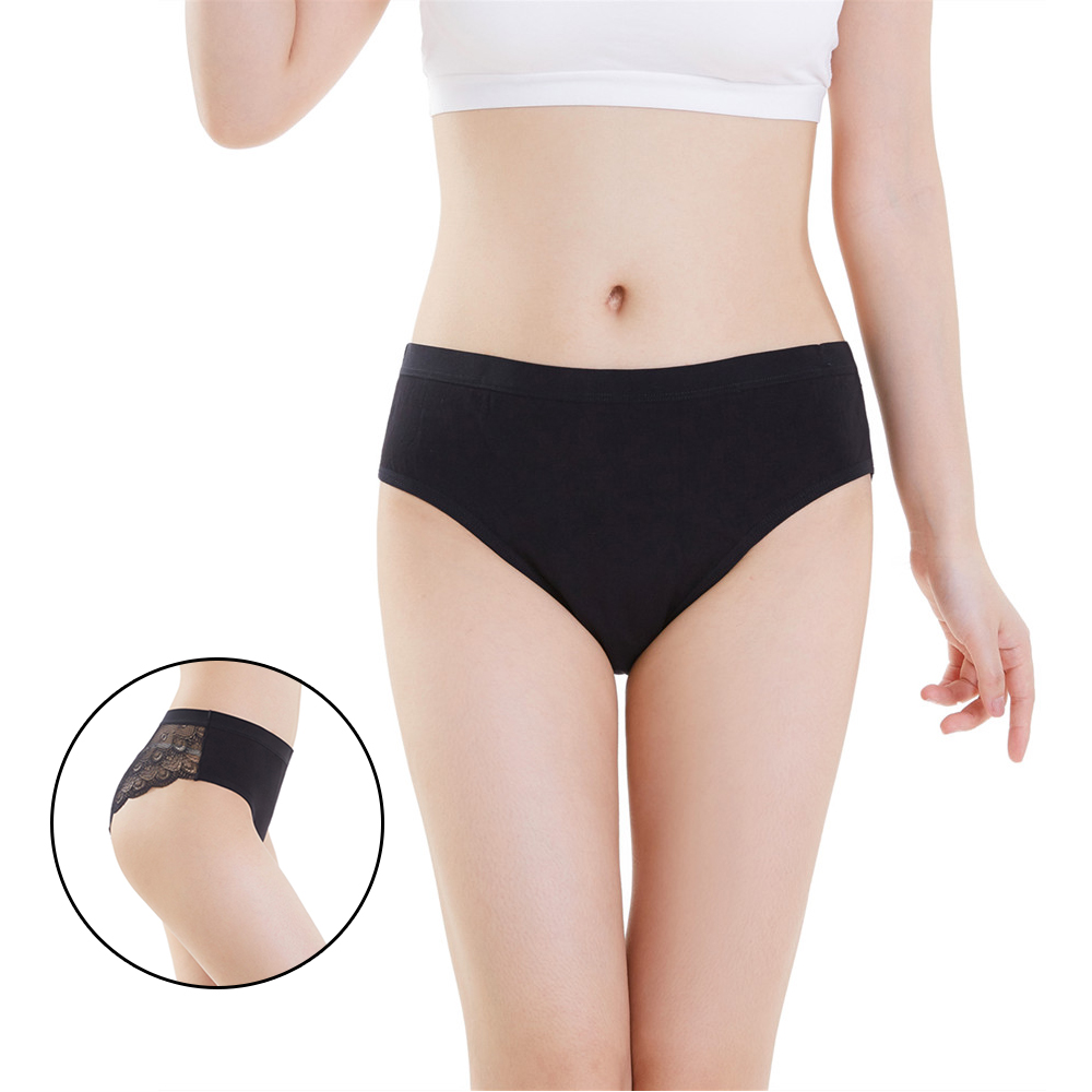 plus size Incontinence underwear womens cotton 4 layer leak proof menstrual period panties