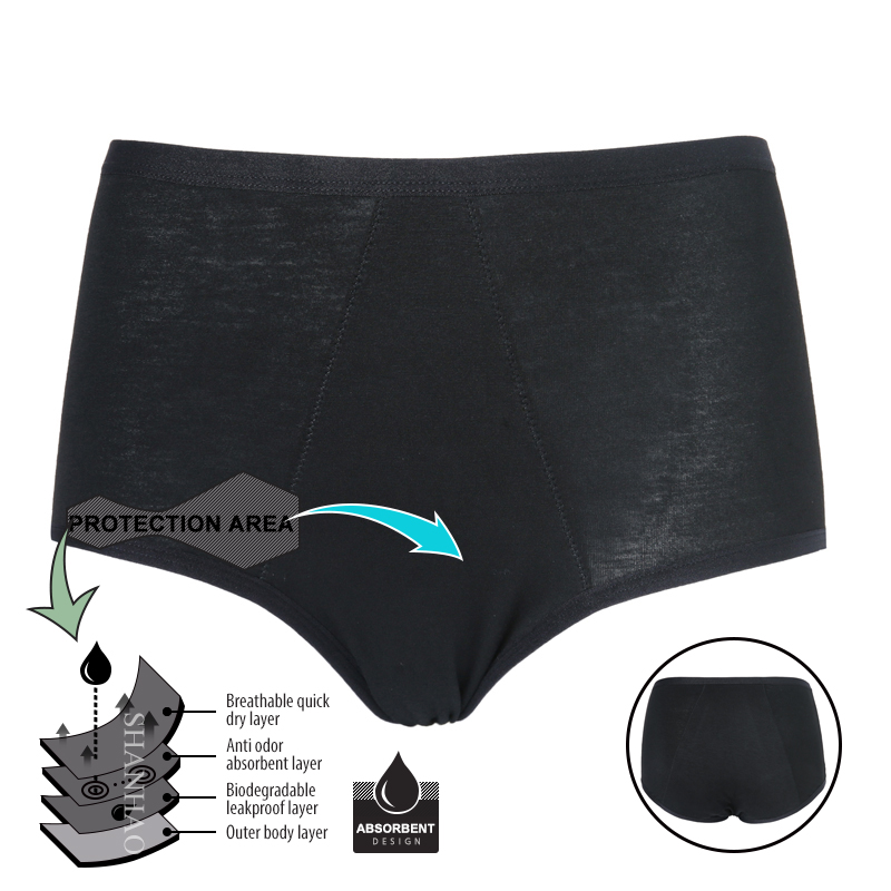Full protection absorbent period panties sustainable leakproof Period Panties underwear US EU sizing