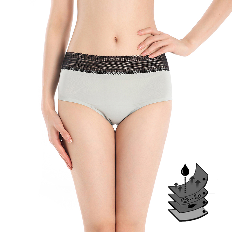 Womens panties seamless underwear absorbent incontinence panty 4 layers leak proof menstrual period pantiesz