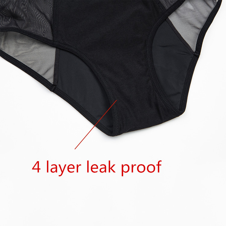 Cotton breathable mesh period panties postpartum Incontinence underwear leak proof period pants for women