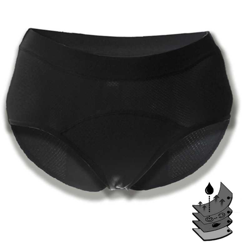 Dropshipping maternity incontinence briefs leak proof period panties underwear 4 layer cotton menstrual panties for girls