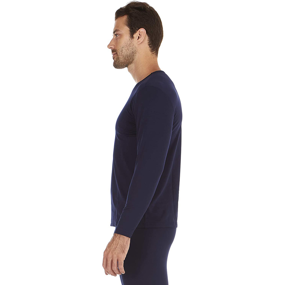 Enerup cotton Modal Long Sleeve T Shirt Thermal Mens Underwear Shirts Sports Base Layer Tops