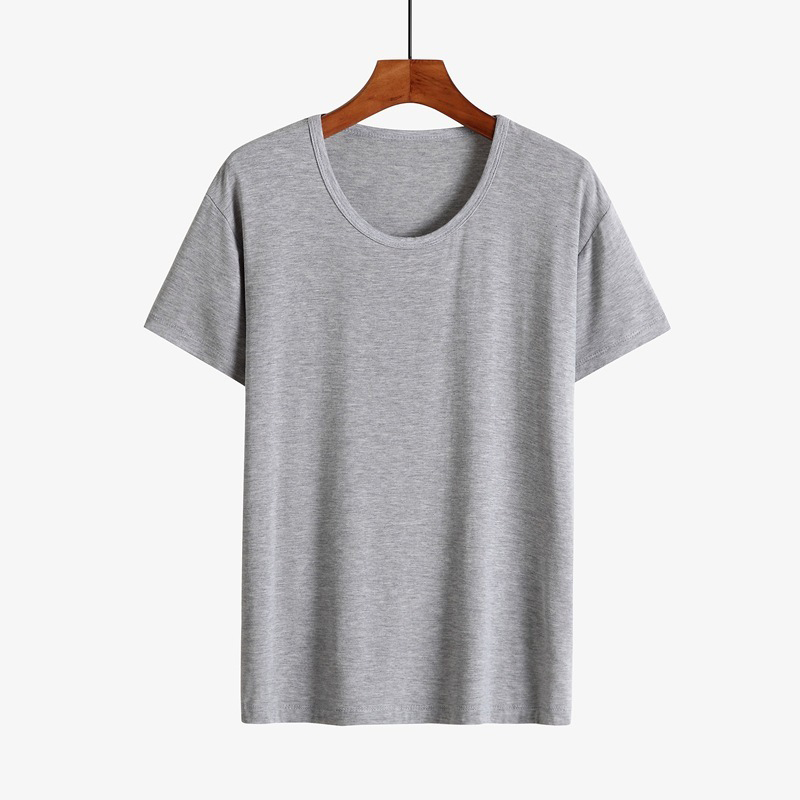 Enerup Custom Wholesale Thin O-Neck Loose Casual Plus Size Modal Short-Sleeved Shirt Mens Pajamas Short-Sleeved T-Shirt