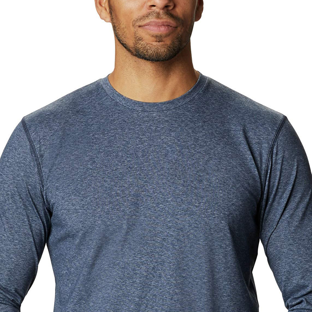 Enerup Custom Ultra-soft Cool Dry Polyester Full Sleeve T-shirt Mens Plain Gym Slim Fit Long John