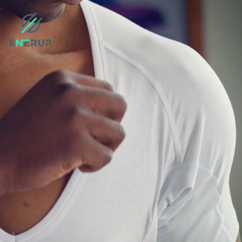 Enerup ODM OEM cotton Modal Breathable Gym Clothing White V Neck Mens Undershirts Sweatproof T Shirts