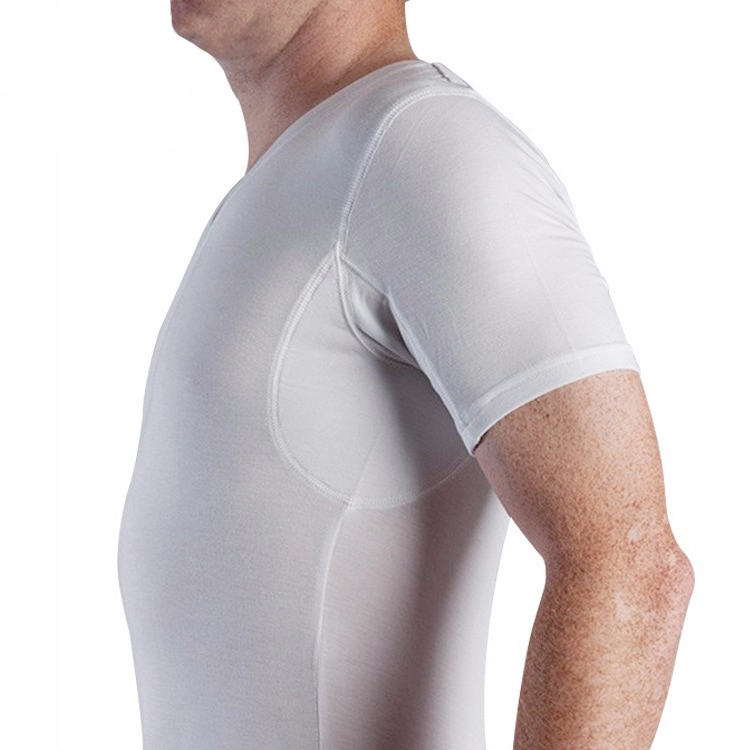 Enerup ODM/OEM cotton Modal Breathable Gym Clothing White V Neck Mens Undershirts Sweatproof T Shirts